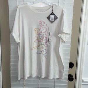 Ava & Viv Graphic T-shirt size 2X NWT!